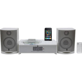 Pyle Home PICL82W iPhone/iPod Micro Receiver w/ CD Player (White)