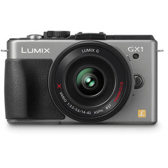 Panasonic LUMIX DMC-GX1 Mirrorless Micro Four Thirds Digital Camera with G X VARIO PZ 14-42mm f/3.5-5.6 Lens (Silver)
