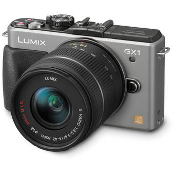 Panasonic LUMIX DMC-GX1 Digital Camera & G VARIO 14-42mm Lens Kit (Silver)