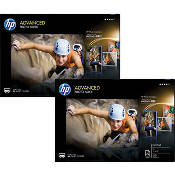 HP / Hewlett Packard Advanced Photo Paper Kit , Glossy (20 sheets, 13 x 19")