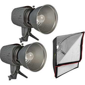Impact VSD 300 Digital 300W/s 2 Monolight Softbox Kit (120VAC)