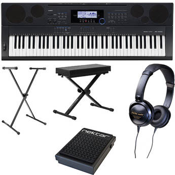 Casio WK-6500 76-Key Keyboard Basics B&H Kit