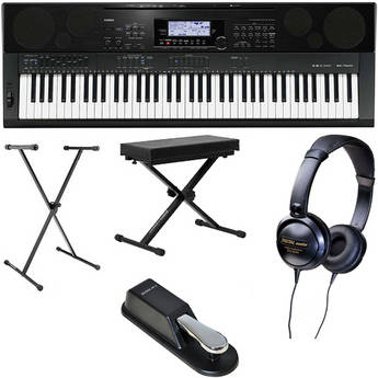 Casio WK-7500 76-Key Keyboard Basics B&H Kit