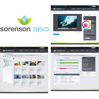 Sorenson Media Sorenson 360 Online Video Platform With 10TB Bandwidth/10GB Storage/Squeeze 8 Lite