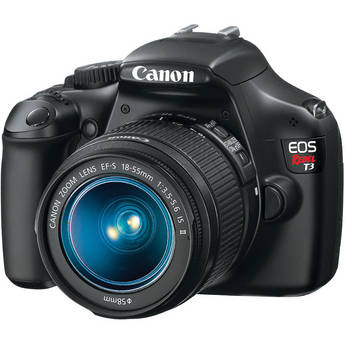 Canon EOS Rebel T3 Digital Camera w/18-55mm IS II Lens Deluxe Accessory Kit