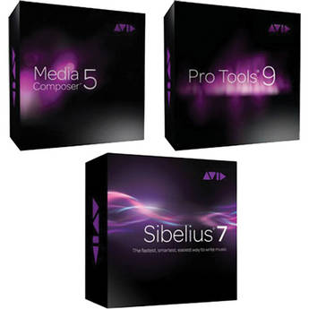 Avid Teacher Triplepack - Media Composer 5 Academic, Pro Tools 9 Academic & Sibelius 7 Academic