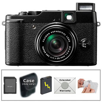Fujifilm X10 Digital Camera with Deluxe Accessory Kit (Black)