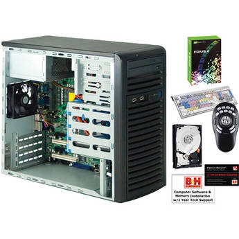 B&H Photo PC Pro Workstation SuperMicro / Grass Valley EDIUS 6 Mid-Level Turnkey Video Editing System