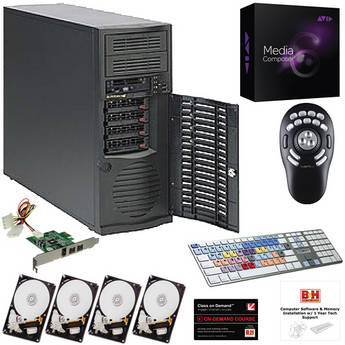 B&H Photo PC Pro Workstation SuperMicro / Avid Media Composer 6.0 Pro-Level Turnkey Video Editing System