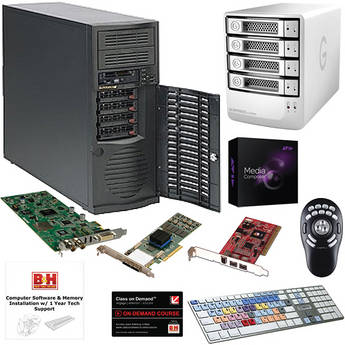 B&H Photo PC Pro Workstation SuperMicro / Avid Media Composer 6 / Matrox Mojito MAX Pro-Level Turnkey Video Editing System