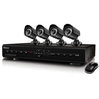 Swann SWDVK-425504 4 Channel DVR with Smartphone Viewing & 4 CCD Cameras