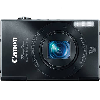 Canon PowerShot ELPH 520 HS Digital Camera (Black)