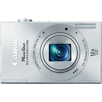 Canon PowerShot ELPH 520 HS Digital Camera (Silver)
