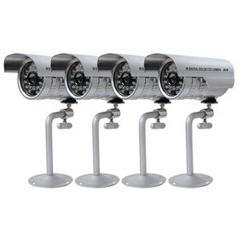 Clover Electronics Weather-resistant Night Vision Color Cameras (Set of 4)