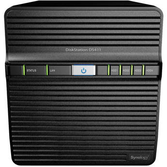 Synology DiskStation DS411 4-Bay NAS Server for Workgroups and Offices