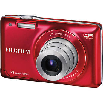 Fujifilm FinePix JX500 Digital Camera (Red)