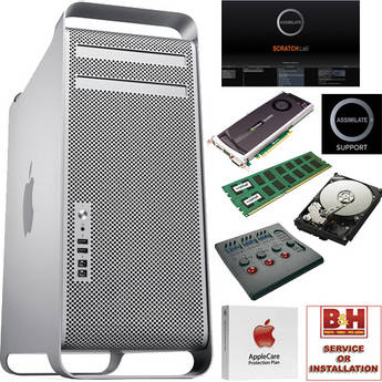 B&H Photo Mac Pro Workstation 8-Core with 3x 4GB DIMM Upgrade, SCRATCH, Quadro 4000, TD Wave, 3x 2TB SATAs, and Support