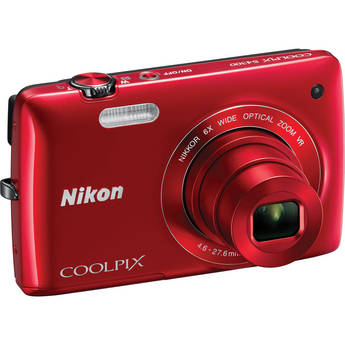 Nikon Coolpix S4300 Digital Camera (Red)