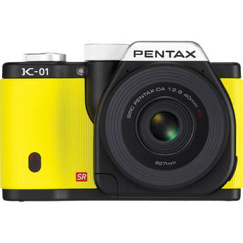 Pentax K-01 Digital Camera With 40mm Lens (Yellow)