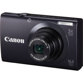 Canon PowerShot A3400 IS Touch Screen Digital Camera (Black)