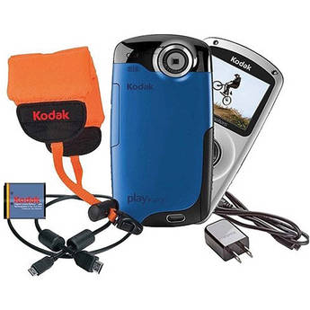 Kodak ZX3 PlaySport Video Camera Bundle (Blue)