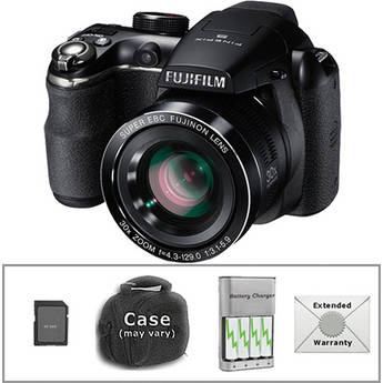 Fujifilm FinePix S4500 Digital Camera with Deluxe Accessory Kit (Black)