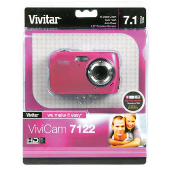 Vivitar ViviCam 7122 Digital Camera (Pink)