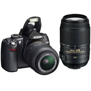 Nikon D5000 Digital SLR Camera Kit with 18-55mm & 55-300mm VR Lenses