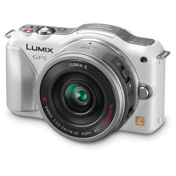 Panasonic Lumix DMC-GF5X Mirrorless Micro Four Thirds Digital Camera with 14-42mm f/3.5-5.6 Lens (White)