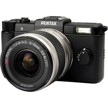 Pentax Q Digital Camera with 5-15mm Lens (Black)