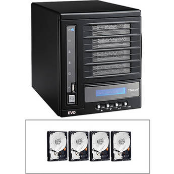 Thecus 8TB (4 x 2TB) N4100EVO 4 Bay NAS Server B&H Kit