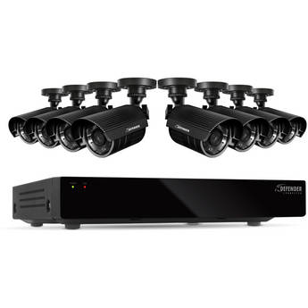 Defender 8-Channel DVR with 8 High-Resolution Security Cameras