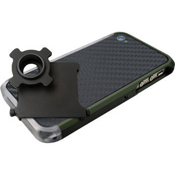 US NightVision iPhone 4, 4S Case & Adapter - OD Green Carbon Clear