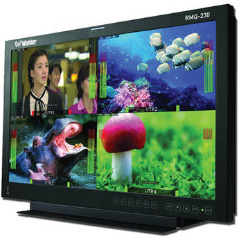 Wohler RMQ-230-SD 23" LED Quad-Split Video / Audio Monitor