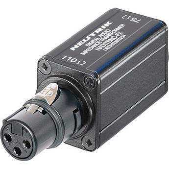 Neutrik NADITBNC-FX Digital Impedance Transformer Adapter