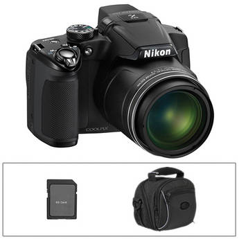 Nikon Coolpix P510 Digital Camera (Black) with Basic Accessory Kit