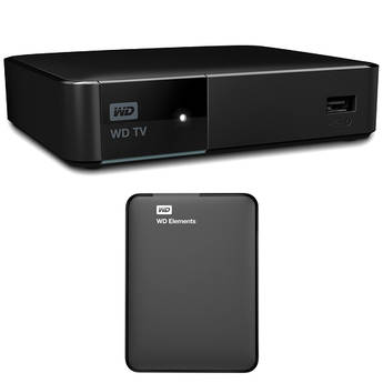 Western Digital WD TV LIVE Streaming Media Player and 1TB My Passport Hard Drive