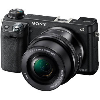 Sony Alpha NEX-6 Mirrorless Digital Camera with 16-50mm Zoom Lens (Black)