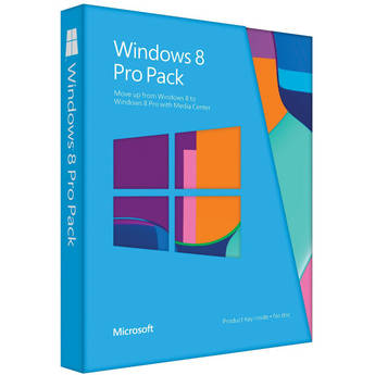 Microsoft Windows 8 Pro Pack (32- or 64-bit) (Product Key Upgrade)