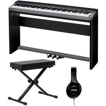 Casio PX-150 88-Key Piano Home Studio Bundle (Black)