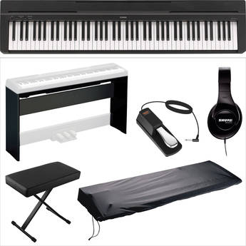 Yamaha Yamaha P-35 Compact 88-Key Piano Home Studio Kit (Black)
