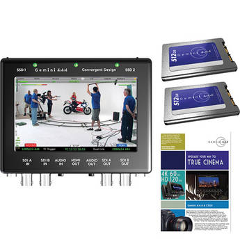 Convergent Design Gemini Recorder with Gemini RAW C500 4K Option and 2 SSDs Kit