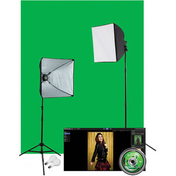 Westcott Illusions uLite 2-Light Green Screen Photo Lighting Kit (120VAC)