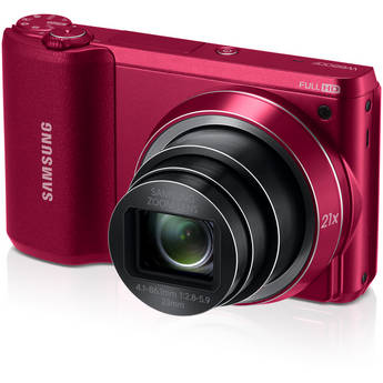 Samsung WB800F Smart Digital Camera (Red)