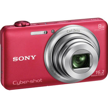 Sony Cyber-shot DSC-WX80 Digital Camera (Red)