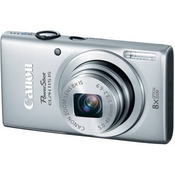 Canon PowerShot ELPH 115 IS Digital Camera (Silver)