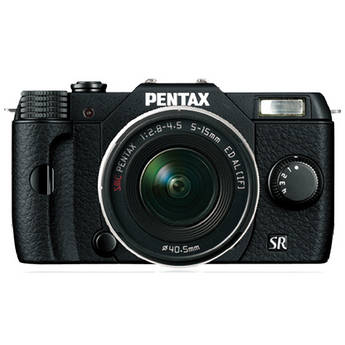 Pentax Q10 Compact Digital Interchangeable Lens Camera with 5-15mm Lens (Black)