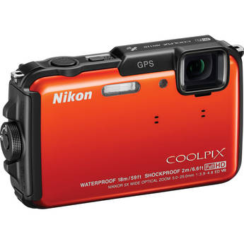 Nikon COOLPIX AW110 Digital Camera (Orange)