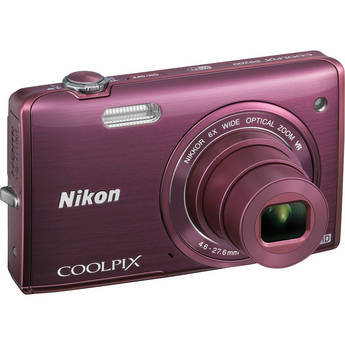 Nikon COOLPIX S5200 Digital Camera (Plum)
