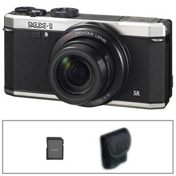 Pentax MX-1 Digital Camera Basic Kit (Silver)